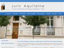 Tablet Screenshot of jurisaquitaine.com